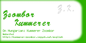 zsombor kummerer business card